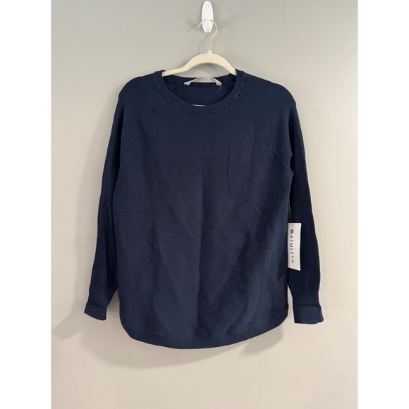 Athleta Sweaters - Athleta Daybreak CYA Sweater Womens XS Navy Blue Knit Long Sleeve‎ Pullover